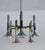 Large Italian Chrome and Brass Trumpet Chandelier attributed to Lumi Milano, 1970s For Sale - Image 9 of 18