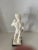 Alabaster Vintage 1960 Alabaster & Marble "Elaganza" Roman David Nude Sculpture Italy Marked For Sale - Image 8 of 10