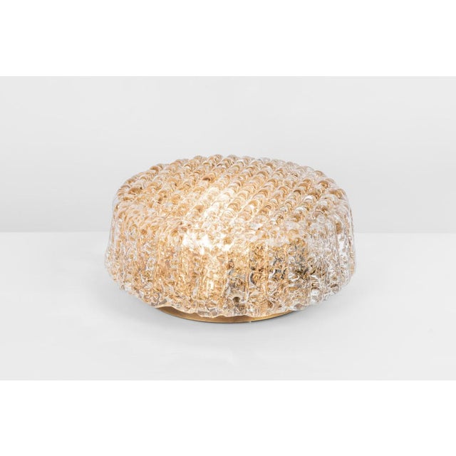 Petite Murano Amber Wall Light attributed to Hillebrand, Germany, 1970s For Sale - Image 3 of 15