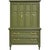 Mid Century Transitional Highboy Dresser in Olive Green - Newly Painted For Sale - Image 14 of 14