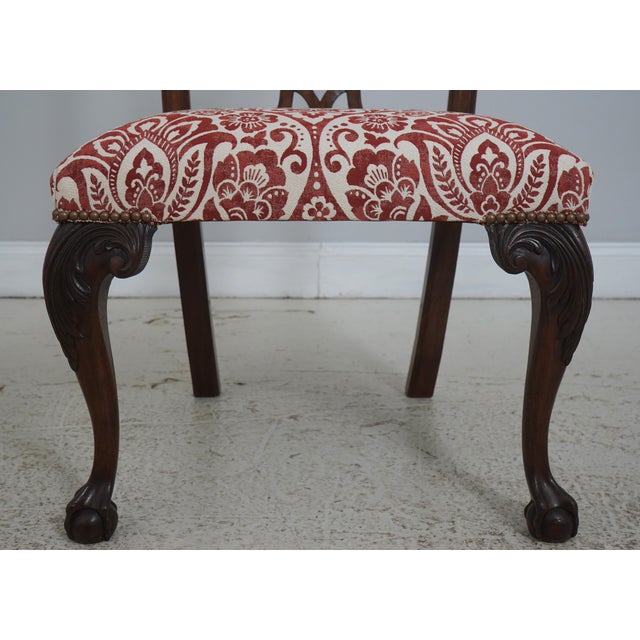Set of 6 Mahogany Chippendale Style Dining Chairs For Sale - Image 11 of 18