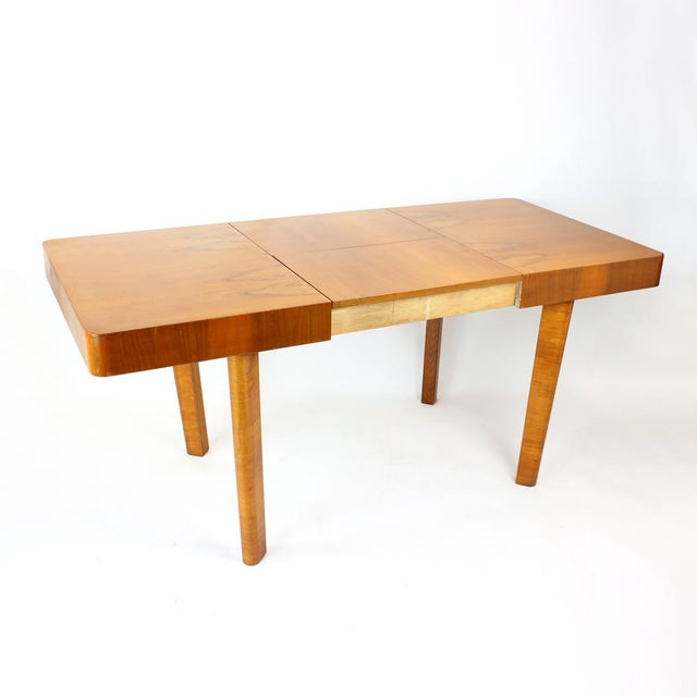 Mid-Century Modern Extendable Dining Table from Tatra, 1950s For Sale - Image 6 of 12