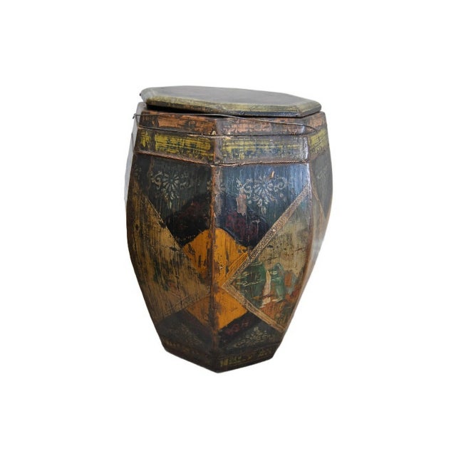 Early 1900s Antique Chinese Tea/Rice Wood Barrel For Sale In Salt Lake City - Image 6 of 13