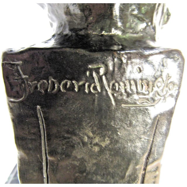 1980s Bronze Bust of the Sergeant After Frederick Remington, American, 1861-1909 For Sale - Image 14 of 14