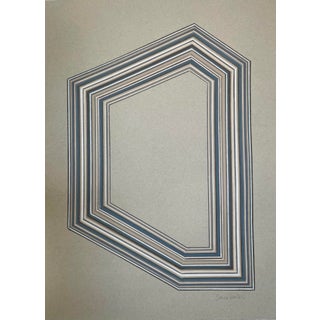 Contemporary Original Abstract Geometric Drawing 6 by Sarah Vaaler For Sale