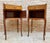 Pair of French Marquetry Bedside Tables with Drawer and Cabinet, 1940s For Sale - Image 9 of 13