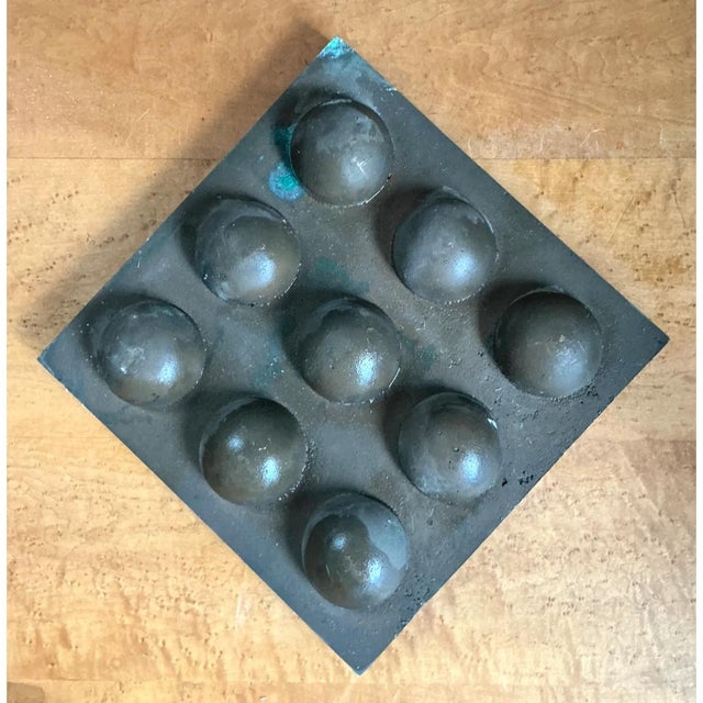 Vintage Abstract Geometric Lead Bubble Sculpture For Sale - Image 12 of 12