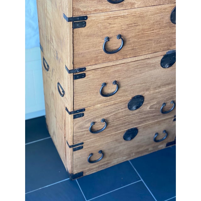 19th Century 19th Century Japanese Tansu Chest For Sale - Image 5 of 8