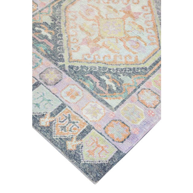 Modern Turkish Oushak Rug 3'1" x 6'1" For Sale In Houston - Image 6 of 10