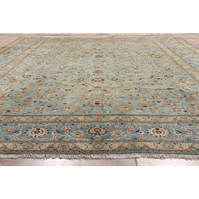 Vintage Persian Kashan Rug, 09'08 X 13'07 For Sale - Image 9 of 10