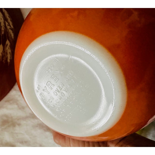 1970s Vintage Pyrex "Autumn Harvest" Cinderella Mixing Bowls - Set of 4 For Sale - Image 5 of 6