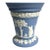 Wedgwood Classic Matte Blue Jasperware Vase With Frog For Sale