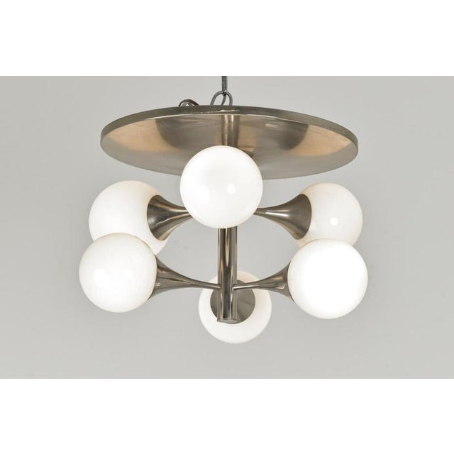 Ceiling Light with Opaque Glass Balls, Germany, 1960s For Sale - Image 4 of 10