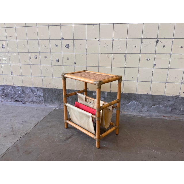 Vintage Bamboo Magazine Rack, 1960s For Sale - Image 6 of 8