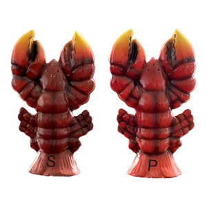 Vintage Ceramic Lobster Salt and Pepper Shaker Set- a Pair
