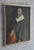 Vintage Classical Shakespearean Pose Portrait Oil Painting, Vintage Frame Offered for sale is an elegant, classically...