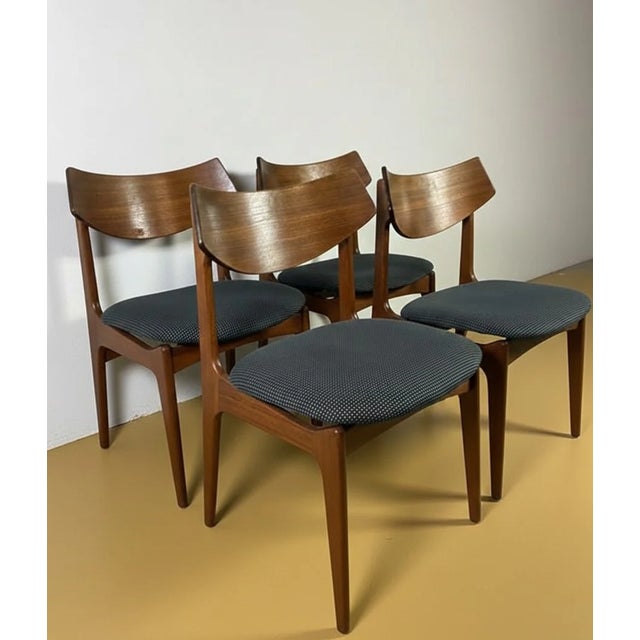 Danish Chairs from Funder & Smith, 1950s, Set of 4, in Restored conditions. Designed 1950 to 1959 This piece is attributed...