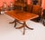 Wood Vintage Twin Pillar Flame Mahogany Dining Table by W. Tillman, 1980s For Sale - Image 7 of 16