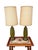 Green Pair Large Mid Century Modern Green Lava Glaze Ceramic Lamps For Sale - Image 8 of 10