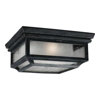 Sean Lavin by Visual Comfort Studio Shepherd Flush Mount, Dark Weathered Zinc For Sale