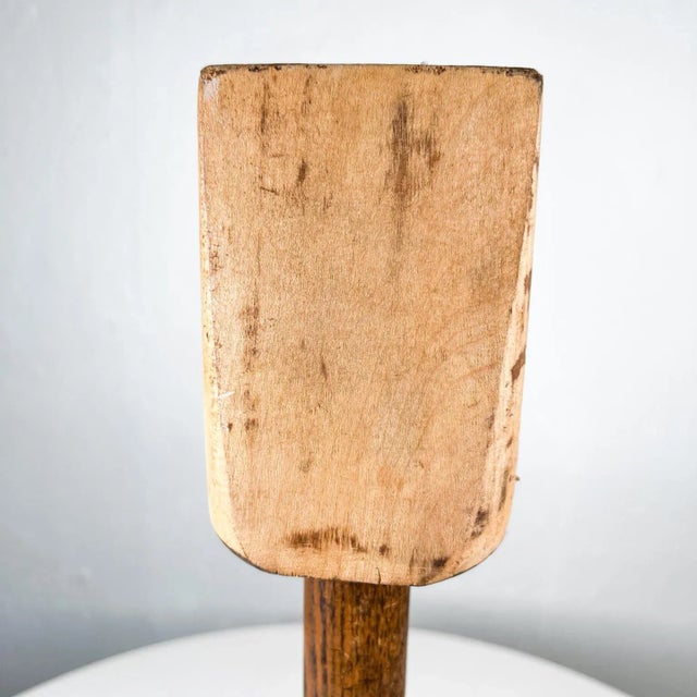 1960s Handcrafted Decorative Wood Hand Stomper Smasher Tool For Sale In San Diego - Image 6 of 8