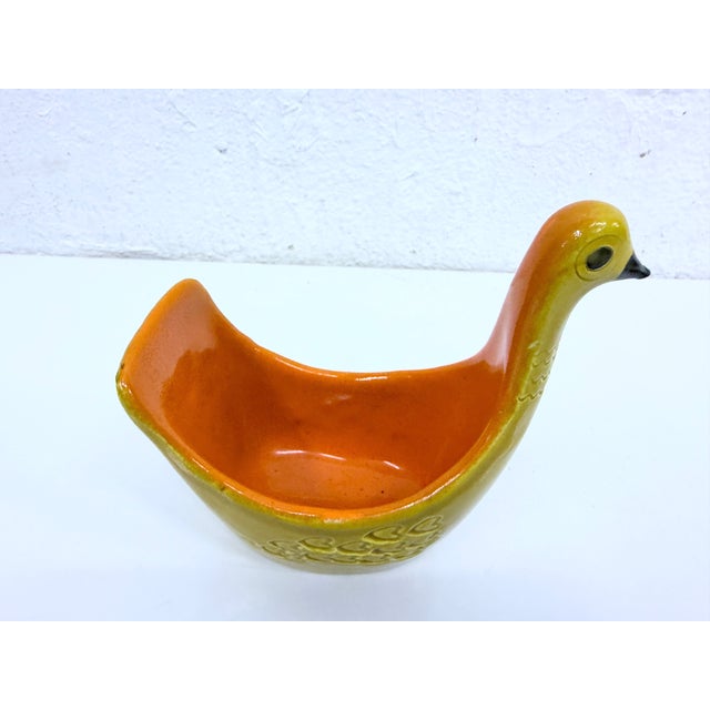 Bitossi Italian Studio Ceramic Goose Bowl by Aldo Londi for Bitossi, 1960s For Sale - Image 4 of 12