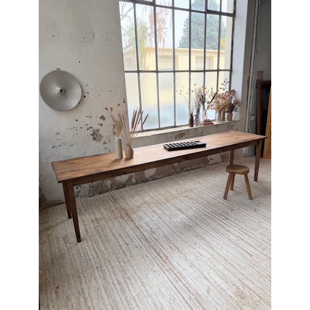 1950s Pine Farmhouse Table, 1950 For Sale - Image 5 of 18