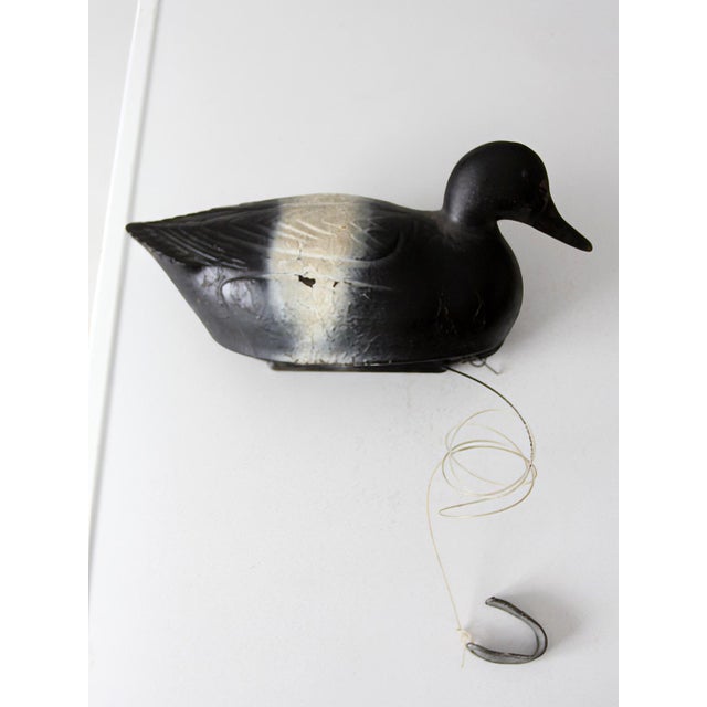Vintage Neumann & Bennetts Plasti-Duk Scaup Duck Decoy With Weight For Sale - Image 4 of 16