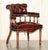 Oxblood Leather Chesterfield Captain's Chairs with Floor Lock Rings, Set of 2 For Sale - Image 3 of 18