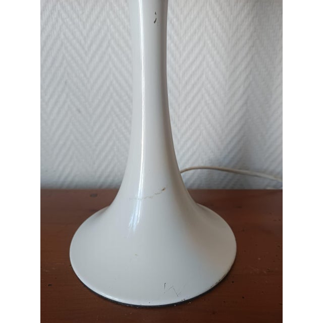 Metal Tulip Lamp with Orange Birds, 1970 For Sale - Image 7 of 10