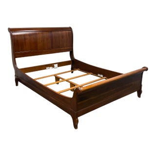 Queen Size Ethan Allen Maison Sleigh Bed Frame For Sale
