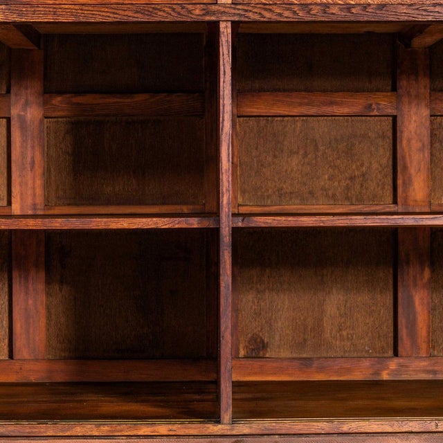 Wood Épicerie Scrubbed Oak Shop Counter, 1940s For Sale - Image 7 of 12