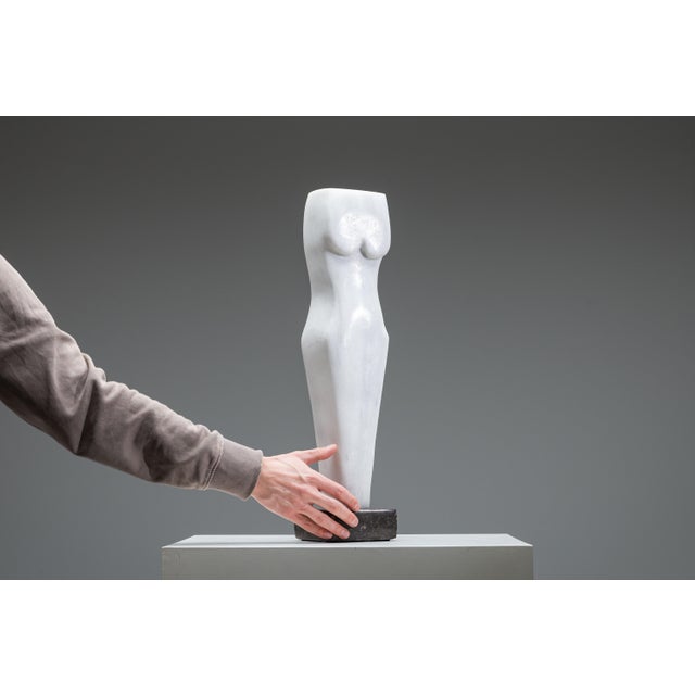 White Abstract White Torso, 1970s, Marble For Sale - Image 8 of 15
