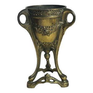 Antique 1920’s Urn Style Incense Burner Base Bronze and Brass Art Nouveau Depose France Victorian