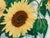 Wood Sally Baker Sunflowers in Vase I/P Artwork, Signed For Sale - Image 7 of 12