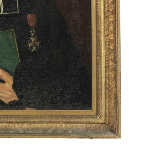 Portrait of a Clergyman, 19th Century, Oil on Canvas For Sale - Image 5 of 6