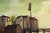 Village on the Water, 1969 Signed Oil Painting by Jacques Pergel For Sale - Image 4 of 4