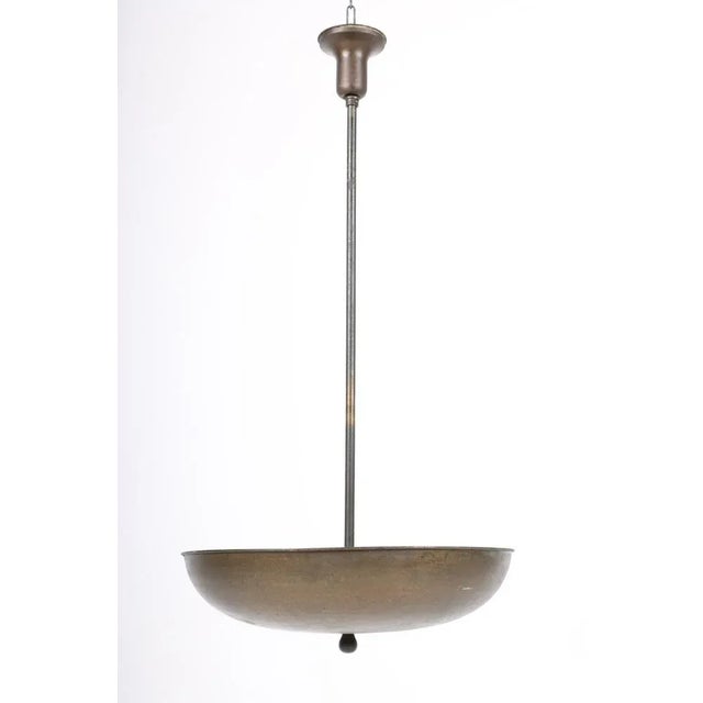 Ceiling Lamp in Brass, Denmark, 1940s For Sale - Image 4 of 4