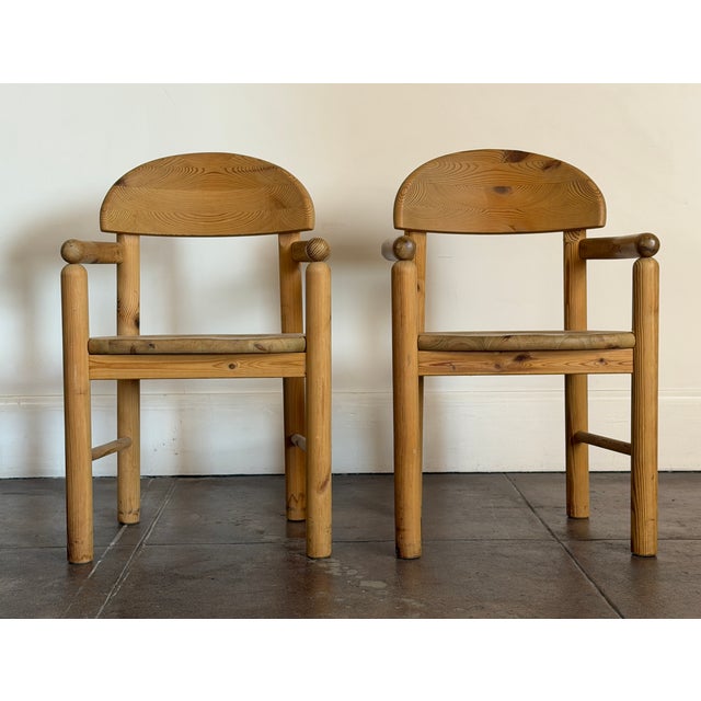 Wood Vintage 1970s Rainer Daumiller Solid Pine Accent Chairs For Sale - Image 7 of 18