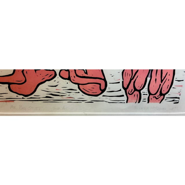 Large, bold statement piece with strong visual impact—great focal artwork. Signed lithograph; edition: 2/3 Dimensions:...
