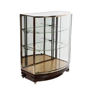 Brass and Mahogany Shopping Showcase