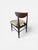 Restored MCM 5-Piece Dinette Set | Black Trapezoid Loop-Leg Table & Walnut Upholstered Dining Chairs For Sale - Image 4 of 5