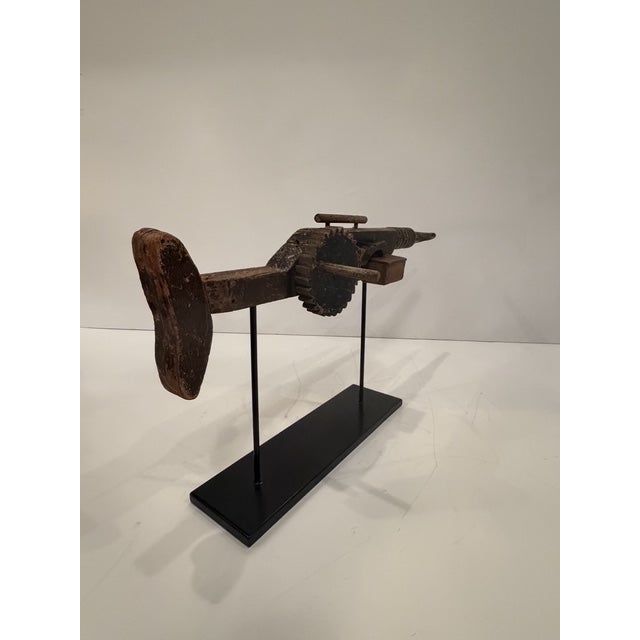 Antique Folk Art Sculpture of a Machine Gun For Sale In Philadelphia - Image 6 of 9