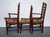 Antique English Rush Seat Ladderback Dining Chairs, 1910s, Set of 6 For Sale - Image 9 of 18