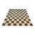Handmade New Zealand Wool Dhurrie, Brown and Cream Geometric Rug- 10'x14' For Sale