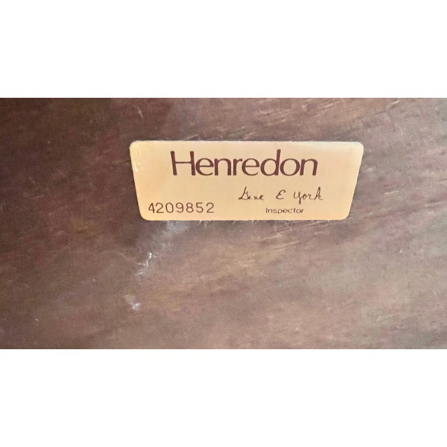 Brown 1990s Henredon Round Wall Mirror For Sale - Image 8 of 9