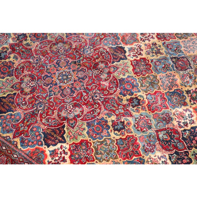Early 20th Century Zabihi Collection Jewel Toned Signed Oversize Persian Kashan Rug For Sale - Image 12 of 12