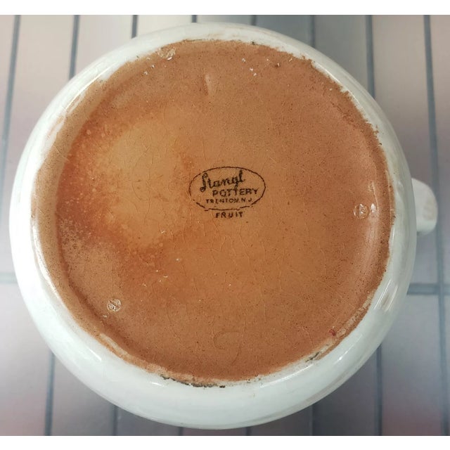 Vintage Stangl Pottery Ceramic Fruit Motif Pitcher For Sale In New Orleans - Image 6 of 6