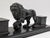 19th C Victorian Cast Iron Lion Double Inkwell Desk Set Antique Black Japanned. For Sale - Image 15 of 18