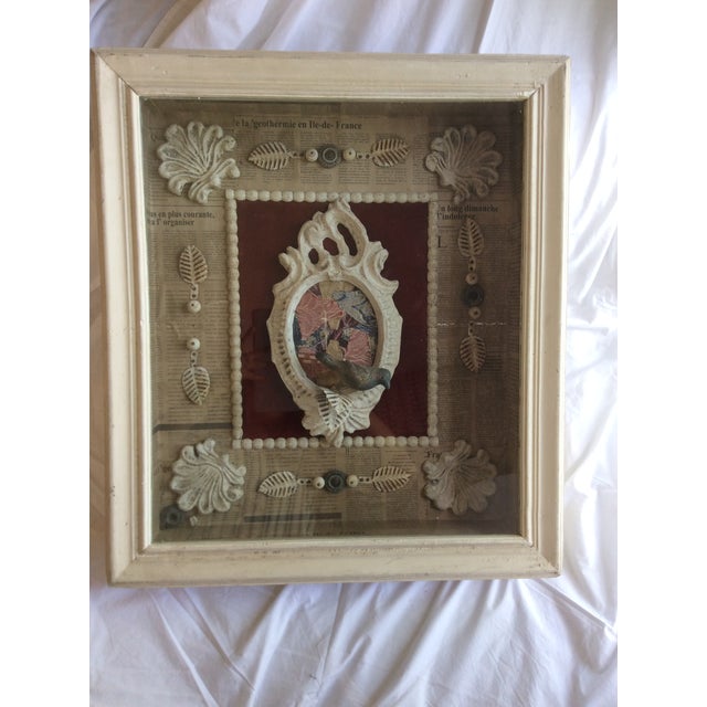 This custom photo box is a unique way to brighten up a room. It features a 20" by 23" cream colored photo box enclosing an...